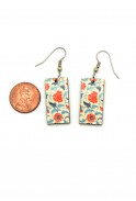 Chinese Red Wallpaper Earrings